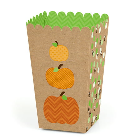 Pumpkin Patch - Fall & Halloween Party Popcorn Favor Boxes - Set of 12