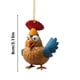 thumbnail image 3 of Cute Rooster Car Pendant Home Tree Decoration Christmas Tree Ornament Home Decor, 3 of 5