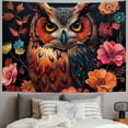 thumbnail image 2 of Orinice Owl Flowers Fantasy Art Tapestry Wall Hanging Unique Style Graphic Tapestries Home Decor for Living Room Bedroom Apartment 40x60inch, 2 of 6