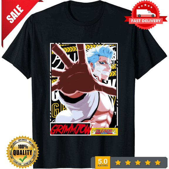 Grimmjow Jaegerjaquez Arancar 4 Bleach Ichigo Anime Manga Funny Gift T-Shirt, NEW INSTOCK-TH78012
