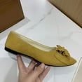 thumbnail image 3 of Xiaoxatg Women's Comfortable On Ballet Shoes with Square Toe for Daily Casual Wear and 5.5 Yellow, 3 of 5