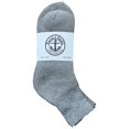 thumbnail image 2 of 240 Pairs Of Yacht & Smith Wholesale Kids Mid Ankle Socks, Cotton Bulk Sport Ankle Socks Size 6-8 (Gray), 2 of 4