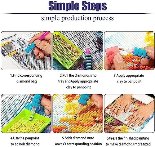 2 Pack Diamond Painting Kits，Large 5D DIY Dandelion Flower Diamond Painting Kits for Adults，DIY Full Drill Crystal Rhinestone Arts and Crafts，Gem Art Painting with Diamond Home Wall Decor (28X16inch)