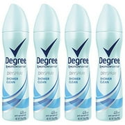 Degree Antiperspirant Deodorant Dry Spray, Shower Clean, 3.8 oz, 4 count