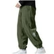 thumbnail image 2 of Pantalones largos para hombre, color liso, holgados, informales, con bolsillo, cordón ajustable, cintura elástica, pantalones deportivos de poliéster para hombre., 2 of 6
