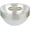 Hammered Clear With Gold Rim, variant on PLASTICPRO 12 Oz Hammered Plastic Bowls Disposable Soup Bowls, Translucent White with Gold Rim 30-Pack