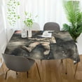 thumbnail image 3 of Yayeee Tablecloths 60" x 60" Rectangle Wrinkle Resistant Party Table Cover, Watercolor Space, 3 of 8