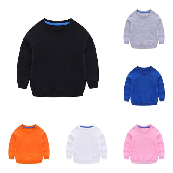 WERYOUNG Toddler Baby Boys Girls T Shirts Long Sleeve Round Neck Solid Color Tees Kids Fall Winter Stylish Top 2-3 Years