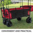 thumbnail image 3 of DEBGFS Camping Trolley Side Bag Wagon Wagons Carts Foldable Travel Black, 3 of 7