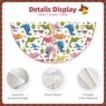 thumbnail image 3 of Balery Cute Dinosaur Printed Christmas Tree Skirt , Merry Christmas Party Christmas Tree Decoration,Adjustable Tree Skirt-36", 3 of 6