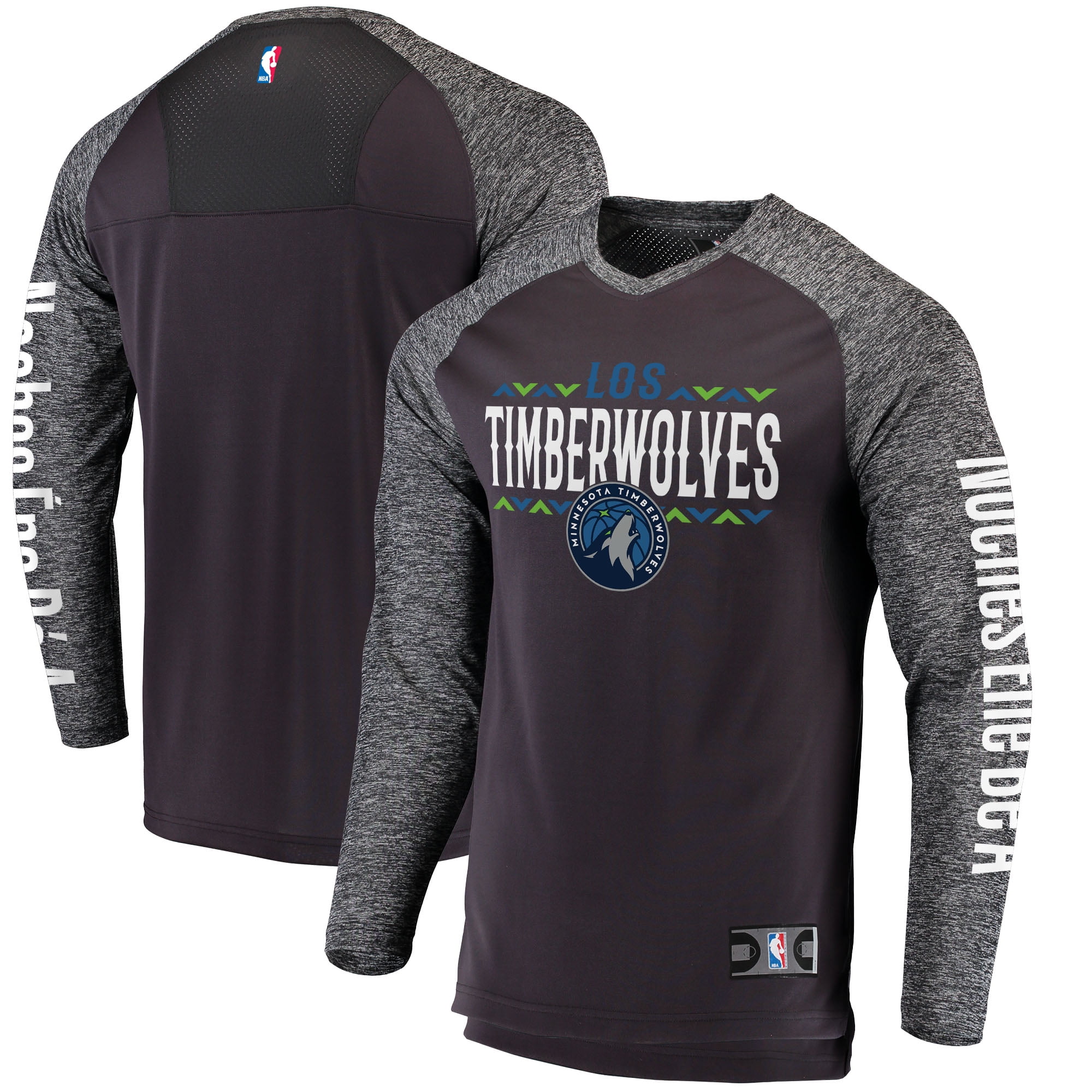 timberwolves sleeved jersey
