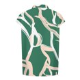 thumbnail image 5 of Mode Femmes Décontracté Confortable Imprimé Col en V Manches Courtes Haut Blouse T-Shirt, 5 of 5
