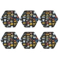 thumbnail image 2 of Balery 6 Pcs Teethleather Coasters Set, Drink Table Cup Coasters For Living Room Kitchen Coffee Decor, 2 of 9
