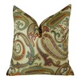 thumbnail image 1 of Plutus Paisley Cove Handmade Throw Pillow, (20" x 30" Queen), 1 of 2