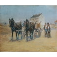 thumbnail image 3 of Alphons Leopold Mielich 14x12 Black Modern Framed Museum Art Print Titled - In the Hernalser Sandgstatte (1900), 3 of 5