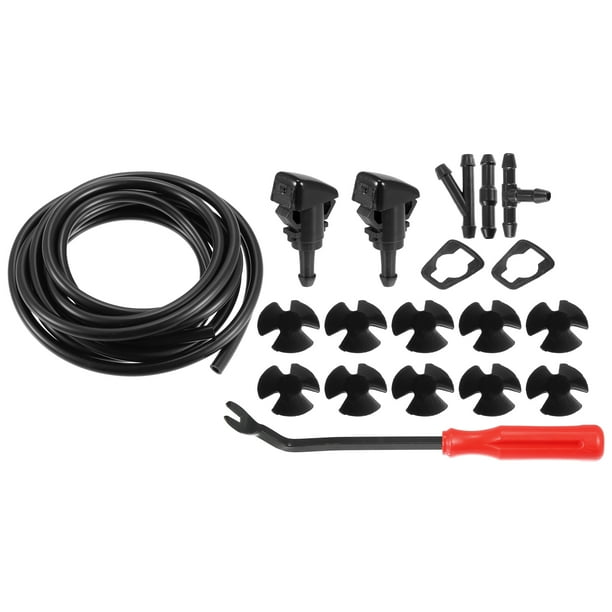 1 Juego Delantero Parabrisas Lavado Boquilla Kit Ajuste con 300cm Manguera