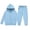 Blue, variant on Mifsaly Girls Track Suits 2 Piece Set Fleece Lined Full Zip Hoodies and Baggy Jogger Pants Kids Relaxed Fit Warm Fall Winter Matching Lounge Outfits