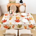 thumbnail image 5 of Autumn Maple Leaves Tablecloth Waterproof Table Cloth Rectangle Fall Color Table Covers Water Repellent for Seasonal Decoration Home Dining Room Thanksgiving Day Colorful 60 x 84 Inch, 5 of 6