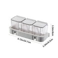 thumbnail image 3 of Gnmfd Transparent Wall-Mounted Spice Jar Set Three Box Seasoning Organizer Press Lid with Spoon for Kitchen Pantry Herb Storage Cooking Party Essentials, 3 of 6