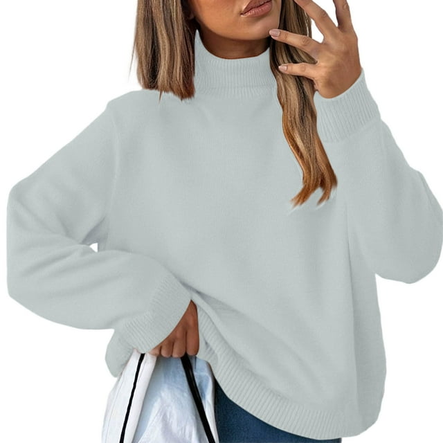 Chandail à Col Roulé pour Femmes Vêtements de Mode pour Femmes pour Toutes les Occasions Cardigan en Coton et Lin Été Chic, Chandail à Col Roulé pour Femmes m