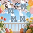 thumbnail image 6 of Lilixerw Easter Wooden Bunny Ear 26 Letter Ornament,Hand-Painted Alphabet Decorative Hanging Sign for Wall Door Window,Yard Living Room Spring Party Decor,Green,3.9x2.16 Inch,(M), 6 of 6