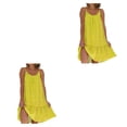 thumbnail image 1 of Vestido Qarigey Maxi multifuncional elegante mujer vintage boho amarillo M METRO 2Conjunto, 1 of 6