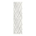thumbnail image 3 of Unique Loom Soft Touch Shag Collection Area Rug - Dora (2' 7" x 10' Runner Ivory/Gray), 3 of 7