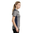 thumbnail image 3 of Sport-Tek Ladies Heather Colorblock Contender Polo-XL (Vintage Heather/ True Navy), 3 of 6
