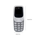 thumbnail image 2 of Teléfono móvil Teléfono GSM Teléfono móvil Red 2G Recargable Tarjeta SIM dual Teléfono Reproductor de música, Gris Inevent EL2669-05B, 2 of 7
