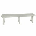 thumbnail image 5 of WestinTrends Malibu 65" Outdoor Dining Bench, All Weather Resistant Poly Lumber Patio Garden Bench Trestle Long Bench for Both Outdoor and Indoor, Sand, 5 of 7