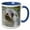 Blue/White, variant on 3drose, Antarctic Fur Seal, Arctocephalus Gazella. South Georgia Island, 11oz Mug