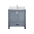 thumbnail image 3 of Jacques 30 in. W x 22 in. D Dark Grey Bath Vanity, White Quartz Top, and Faucet Set, 3 of 9