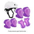 thumbnail image 4 of Juego de casco y almohadillas Sonducket para niños morado y blanco portátiles y multifuncionales, 4 of 6