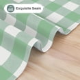 thumbnail image 7 of Square Waterproof Vinyl Table Cloth, Buffalo Flannel Backed Tablecloth, Wipeable Plastic Table Cover for Christmas (60" x 60", Sage Green and White), 7 of 7