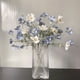 thumbnail image 5 of Xiao Hua 6 flores artificiales de tacto real para decoración del hogar, oficina, boda, arreglo floral (Q47), 5 of 5