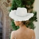 thumbnail image 4 of Sombrero de vaquero jinwen de fieltro con cristal para mujeres y niñas, 4 of 8