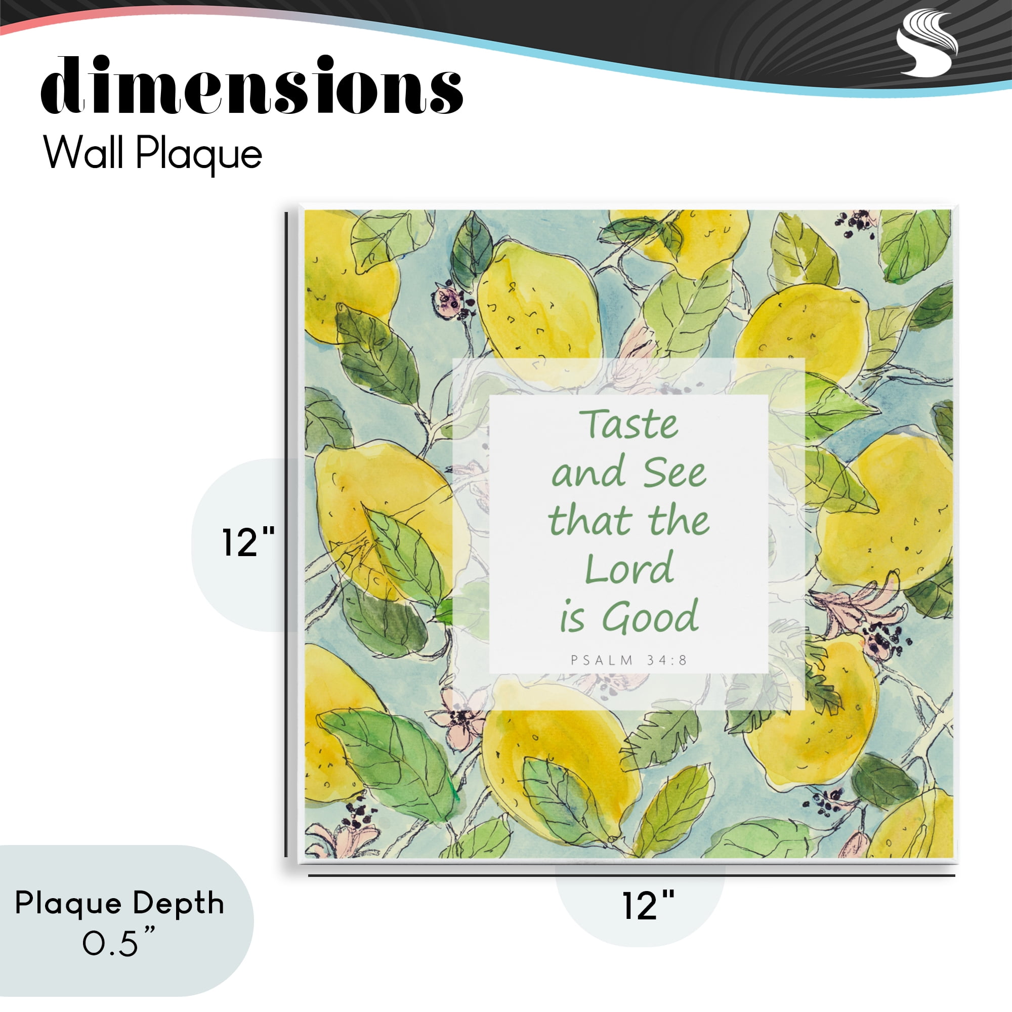 Stupell Industries Taste & See Lord Is Good Wall Plaque Art, design by Lanie Loreth