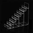 thumbnail image 3 of Acrylic Riser Display Shelf Handbag Purse Glasses Cosmetic Display Organizer Holder Display Stand 8 Tiers, 3 of 9