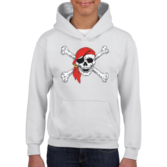 Normal is Boring - Big Girls Hoodies and Sweatshirts, up to Big Girls Size 24 - Jolly Roger Skull & Crossbones