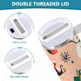 thumbnail image 3 of Yayeee 40oz Stainless Steel Tumbler with Straw and Handle Double-Wall Insulated Travel Water Bottle, Beige Christmas Snowman, 3 of 8