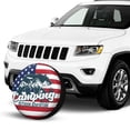 thumbnail image 3 of KAKALAD Original american flag usa patriotic Spare Tire Cover Weatherproof Universal Vehicle Accessories 14 Inch, 3 of 7
