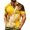 Yellow, variant on Men's Classic Polo Shirt Short Sleeve Shirts Festival Theme Print Collar Polo Shirt Top