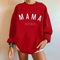 thumbnail image 1 of Qertyioot Chemises à Manches Longues pour Femmes, Mode Femmes Confortable Décontracté Chandail à Lettres Imprimé Col Rond T-Shirt Blouse Hauts, 1 of 4