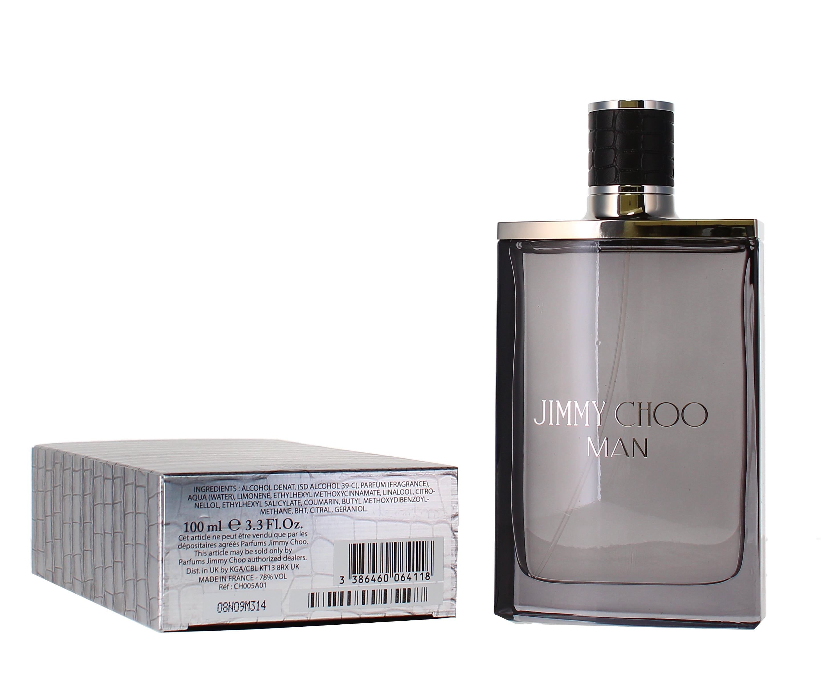 Jimmy Choo Man Eau de Toilette, Cologne for Men, 3.3 Oz