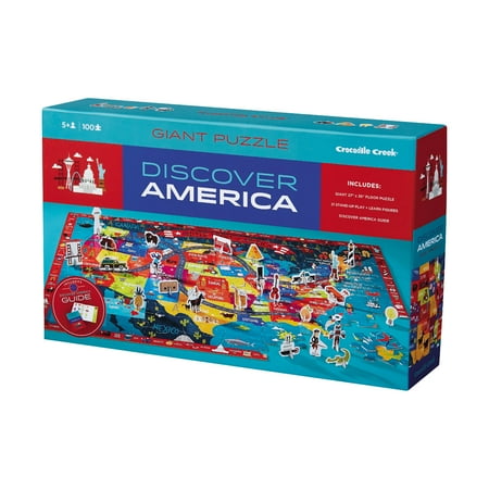 UPC: 0732396292027 | Discover America Puzzle + Play Floor Puzle: 100 Pcs