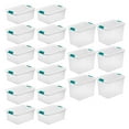 thumbnail image 1 of Sterilite 12 Pack 15-Qt & 6 Pack 25-Qt Stackable Clear Plastic Storage Bins, 1 of 11