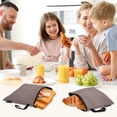thumbnail image 7 of Dailycode Reusable Ziploc Bags Leakproof Sandwich Snack Freezer Bags Chocolate 3 pack, 7 of 7