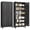 black, variant on Polup 75" Green Metal Freestanding Tall Steel Pantry Storage Cabinet with 5 Adjustable Shelves for Kitchen Garage Home