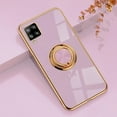 thumbnail image 3 of Phone Case for Samsung A42 Case Silicone Soft Shockproof, Slim Black Samsung Galaxy A42 5g Phone Case with Ring Holder Anti-Scratch Cover Aesthetic for Women Girls (Purple), 3 of 14