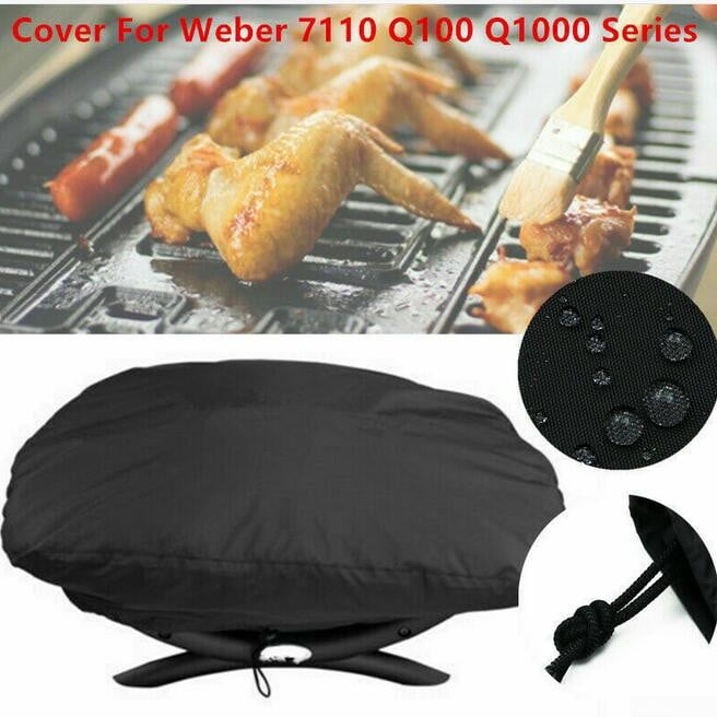 Waterproof Dustproof BBQ Grill Cover Protector for Weber 7110 Q100/1000 Series